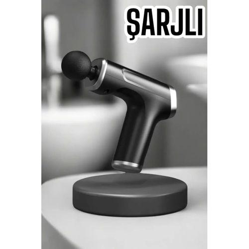 4 Başlıklı Darbeli Şarjlı Masaj Aleti Tabancası Kablosuz