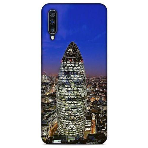 Samsung Galaxy A70 Kılıf Dünya Mimarisi (34) Slim Armor Kılıf Mary Axe Londra