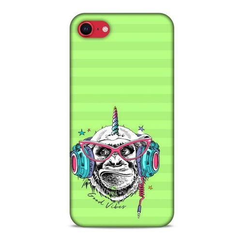 Animax DJ Maymun Apple iPhone SE 2020 Kılıf Desenli Silikon