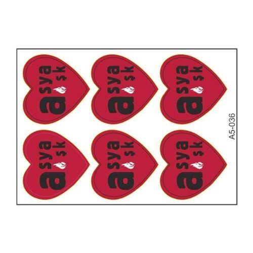 SEVGENT A5 Sticker 048 Tek Paket Çoklu