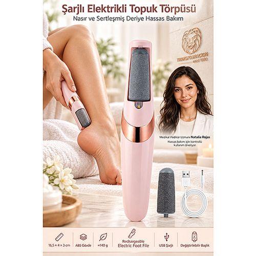 Şarjlı Elektrikli Topuk Törpüsü Ayak Nasır Sökücü Pedikür Cihazı 723732