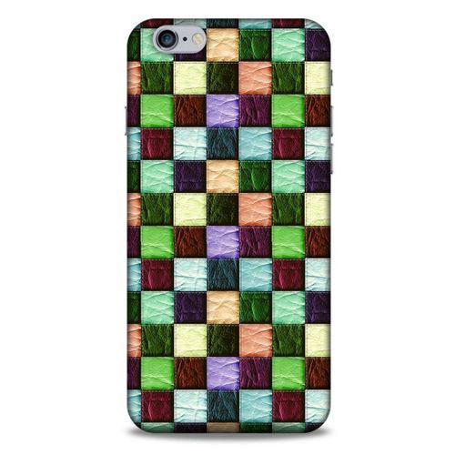 Apple Iphone 6 Plus Kılıf Patchwork (6) Silikon Kılıf Su Yeşili