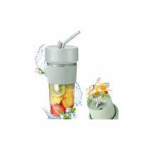 Mini Taşınabilir Mikser 350 Ml Smoothie Makinesi Meyve Sıkacağı Şarj Edilebilir Blender Yeşil