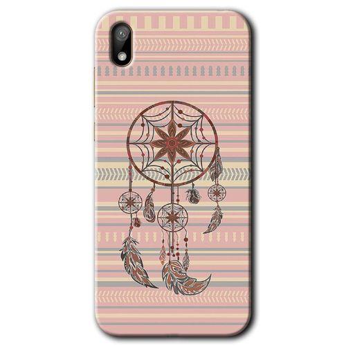 Huawei Y5 2019 Kılıf HD Desen Baskılı Arka Kapak - Mandala Retro