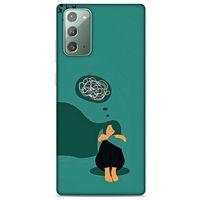 Samsung Galaxy Note 20 Kılıf Depresyon (11) Tam Koruma Siyah Gri