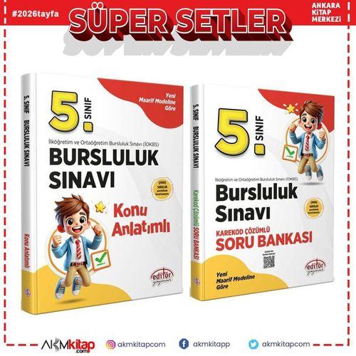 Editör 5.Sınıf Bursluluk Konu ve Soru Bankası Seti 2 Kitap