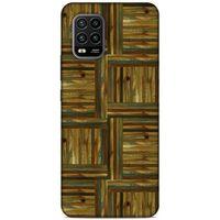 Lopard Xiaomi Mi 10 Lite Uyumlu Kılıf Wood'X (47) Crystal Flex Kılıf Baskılı