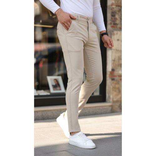 Erkek Slim Fit Likralı Gabardin Pantolon