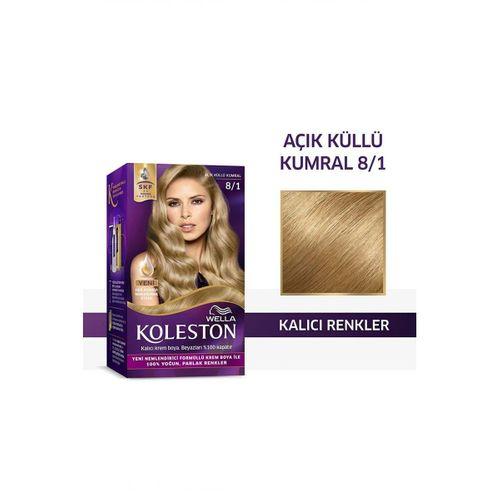 KOLESTON SAÇ BOYA SET 8.1 AÇIK KÜLLÜ KUMRAL