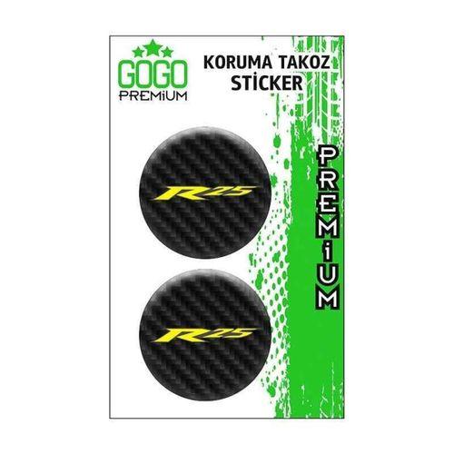 YAMAHA Yamaha R25 Karbon Koruma Takozu 4X4 İkili Damla Sticker