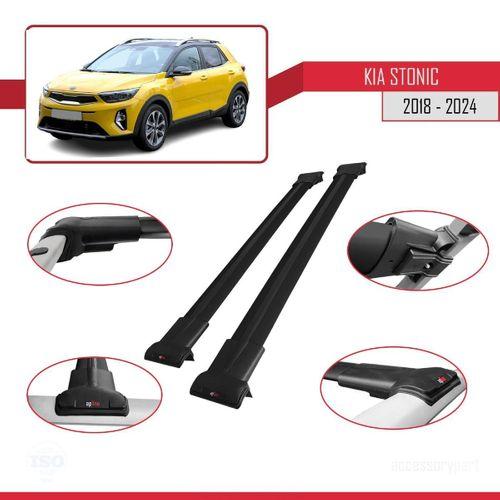 Kia Stonic 2018 ve Sonrası ile Uyumlu FLY Model Ara Atkı Tavan Barı SİYAH
