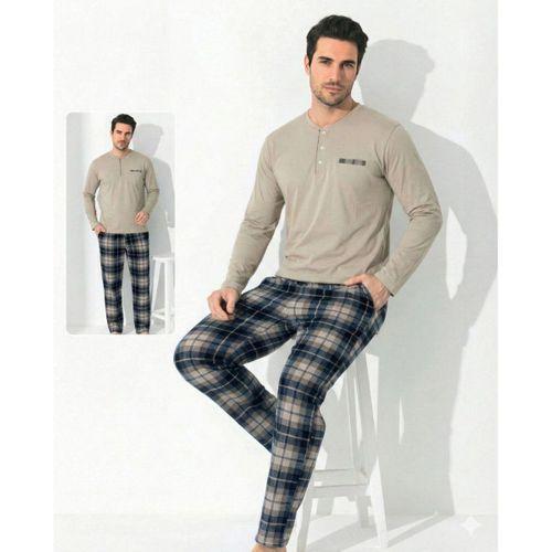 Boyraz 0697 Erkek Uzun Kol Penye Pijama Takımı