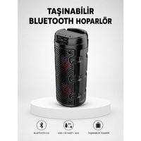 Bluetooth 5 0 Kablosuz Hoparlör Çift Sürücülü Yüksek Ses Kalitesi Kompakt Tasarım