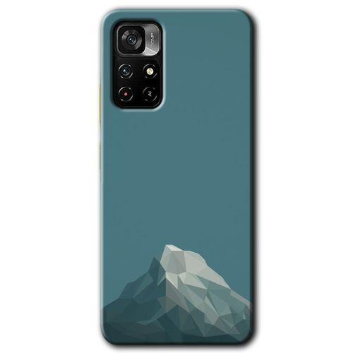 Potkal Hediye Fabrikası Xiaomi Redmi Note 11T Kılıf HD Desen Baskılı Arka Kapak - Alone Mountain