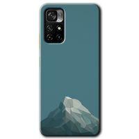 Potkal Hediye Fabrikası Xiaomi Redmi Note 11T Kılıf HD Desen Baskılı Arka Kapak - Alone Mountain