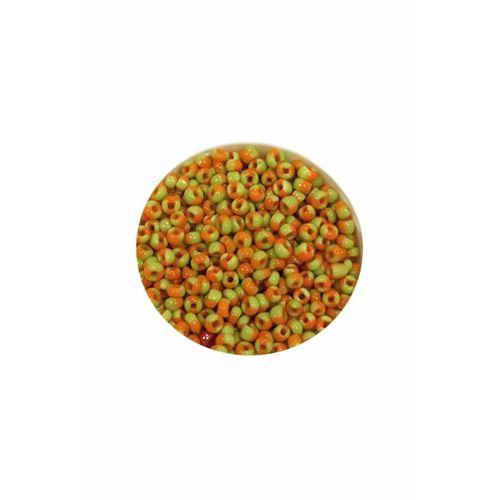 Dökme Cam Kum Boncuk (11/0) 2 mm - 60 Gram - Sarı Turuncu - BNC066