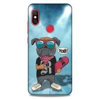 Xiaomi Redmi Note 6 Pro Kılıf Köpek Kıyafetleri (4) Koruma Kılıfı Bulldog Fular