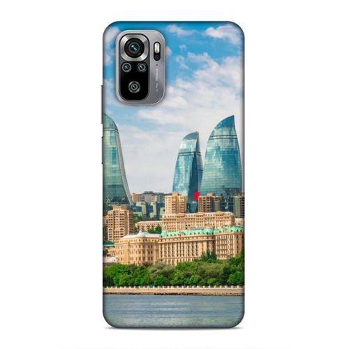 Xiaomi Redmi Note 10S Uyumlu Kılıf Azarbaijan (4) Koruma Kılıfı Alev Kuleleri