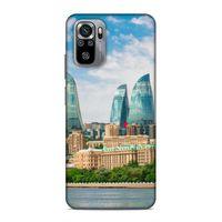 Xiaomi Redmi Note 10S Uyumlu Kılıf Azarbaijan (4) Koruma Kılıfı Alev Kuleleri
