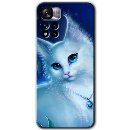 Redmi Note 11 Pro Plus 5G Kılıf HD Desen Baskılı Arka Kapak - Cat Glance