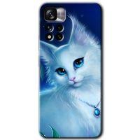 Redmi Note 11 Pro Plus 5G Kılıf HD Desen Baskılı Arka Kapak - Cat Glance