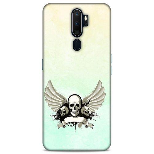 Lopard Oppo A9 2020 Uyumlu Kılıf Tattoo's (8) Baskılı Kılıf Yeşil Beyaz