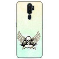Lopard Oppo A9 2020 Uyumlu Kılıf Tattoo's (8) Baskılı Kılıf Yeşil Beyaz