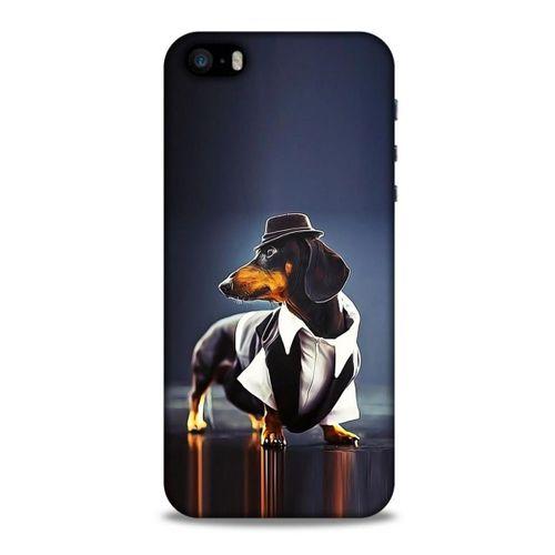 Apple iPhone SE Kılıf Köpek Kıyafetleri (1) Kılıfı Dakhund Gömlek