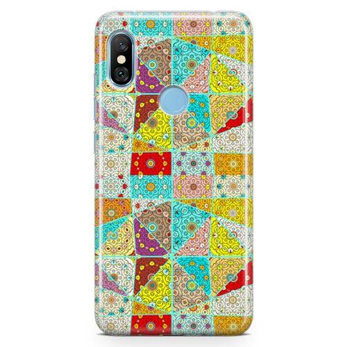 Xiaomi Redmi Note 6 Pro Kılıf Teferruat Arka Kapak Koruma Desenli Full Koruyucu