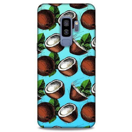 Frutix Hindistan Cevizi 02 Samsung Galaxy S9 Plus Kılıf Desenli Silikon