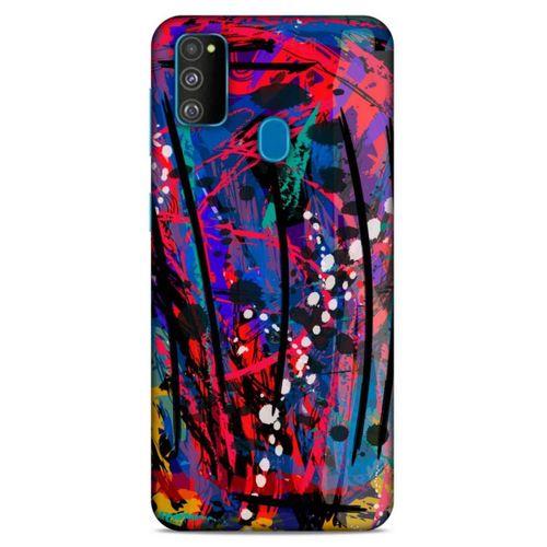 Lopard Samsung Galaxy M30s Uyumlu Kılıf Soyut Sanat (46) Desenli Core Armor Kılıf