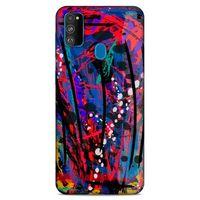 Lopard Samsung Galaxy M30s Uyumlu Kılıf Soyut Sanat (46) Desenli Core Armor Kılıf