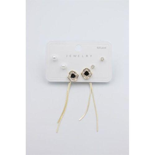 Çoklu Set Küpe - Altın