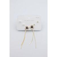 Çoklu Set Küpe - Altın