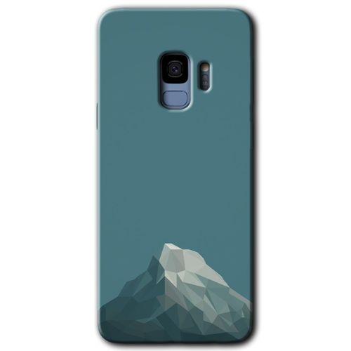 Potkal Hediye Fabrikası Samsung Galaxy S9 Kılıf HD Desen Baskılı Arka Kapak - Alone Mountain