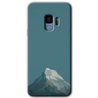 Potkal Hediye Fabrikası Samsung Galaxy S9 Kılıf HD Desen Baskılı Arka Kapak - Alone Mountain