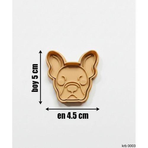 Fransiz Bulldog Sekillendirici Kalip Kurabiye Hamur Kesici Oyun ve Seker Hamuru Seti