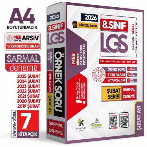 2026 8 Sınıf LGS Şubat Ayı MEB Örnek Soru Tıpkı Basım 7li Sarmal Deneme Paketi Video/PDF Çözümlü