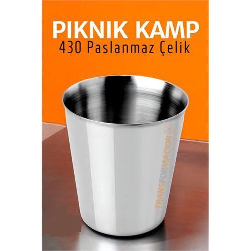 Paslanmaz Çelik Bardak – Kamp, Piknik ve Mutfak İçin Dayanıklı Metal Bardak 719313