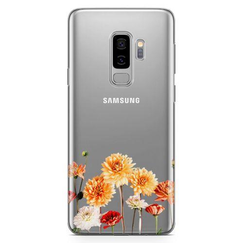 Samsung Galaxy S9 Plus Kılıf Buket Çiçek Arka Kapak Koruma Desenli Full Koruyucu