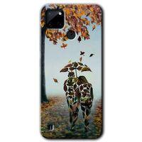 Realme C21 Kılıf HD Desen Baskılı Arka Kapak + Temperli Cam - Doğadan Aşk