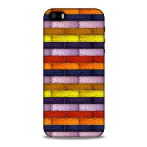 Apple iPhone SE Kılıf Patchwork (30) Silicone Case Şeker Pembe Sarı