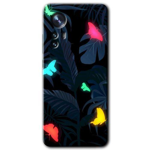 Xiaomi Mi 12 Kılıf HD Desen Baskılı Arka Kapak - Lighter Butterfly + Kırılmaz Cam