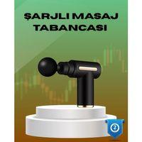 6 Kademeli Kas Masaj Tabancası 4 Başlıklı Güçlü Sessiz Sporcu Masaj Cihazı Şarjlı