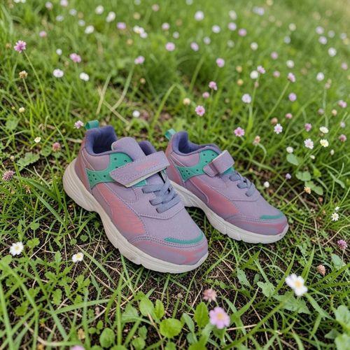 Wisco 068 Lila Cırtlı Kız Çocuk Spor Ayakkabı