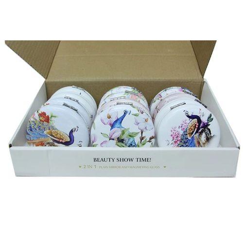 Cep Aynası Yuvarlak Tombul Peacock