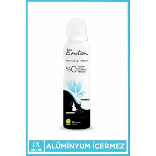 Emotion Invisible Fresh Black & White Kadın Deodorant 150ml Vegan, Leke Bırakmaz