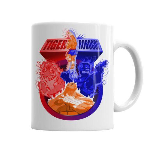 Tiger Robocop Kupa Bardak Porselen