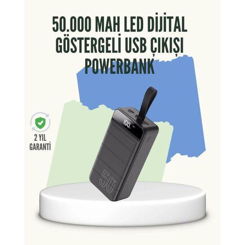 Yüksek Kapasiteli 50.000 Mah Powerbank – Type-c, Lightning Ve Micro Usb Uyumlu, Çoklu Cihaz Şarj Özellikli