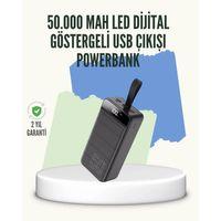 Yüksek Kapasiteli 50.000 Mah Powerbank – Type-c, Lightning Ve Micro Usb Uyumlu, Çoklu Cihaz Şarj Özellikli